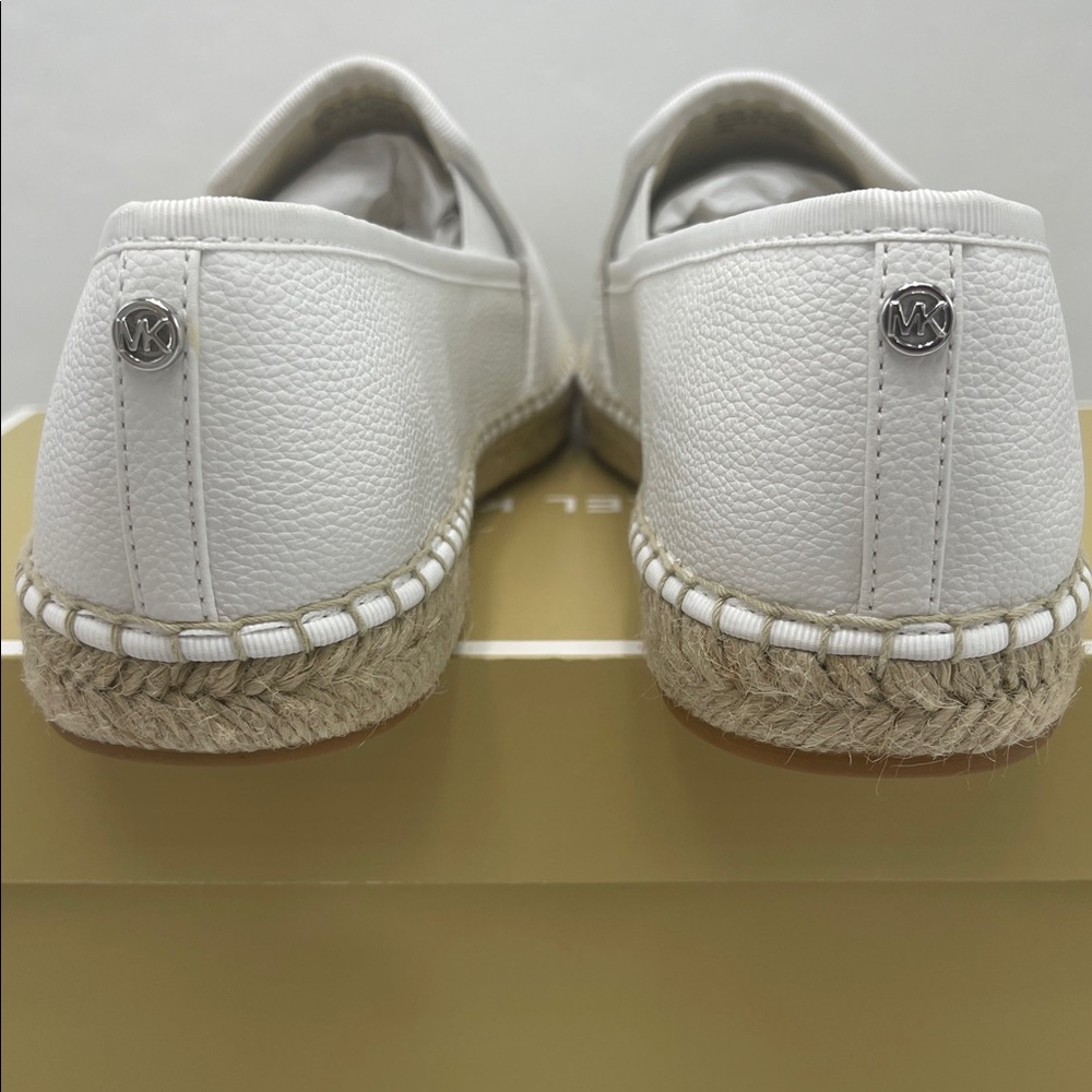 White Espadrille Slip-On Shoes - Picture 13 of 16